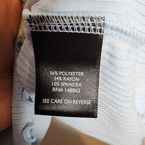 4X 26W Torrid Blue Cami Shrug Set Rib Lettuce Edge Fitted Supersoft Stretch 90s - Picture 9 of 12